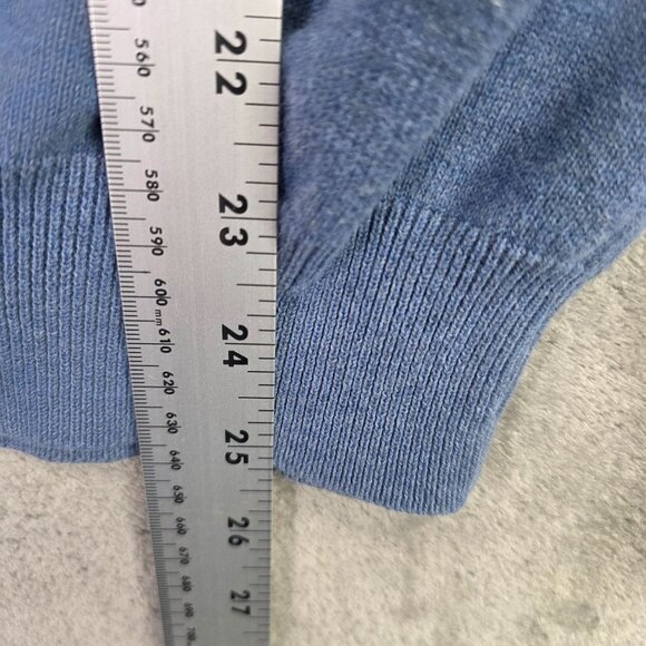 Mens Jos A Bank Blue Turtleneck 100% Pima Cotton Sweater Long Sleeve Size XL - Picture 5 of 7